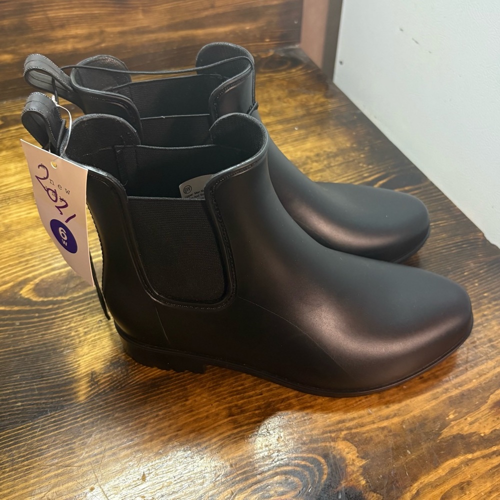 A New Day Black‎ Rain Boots Size 6W